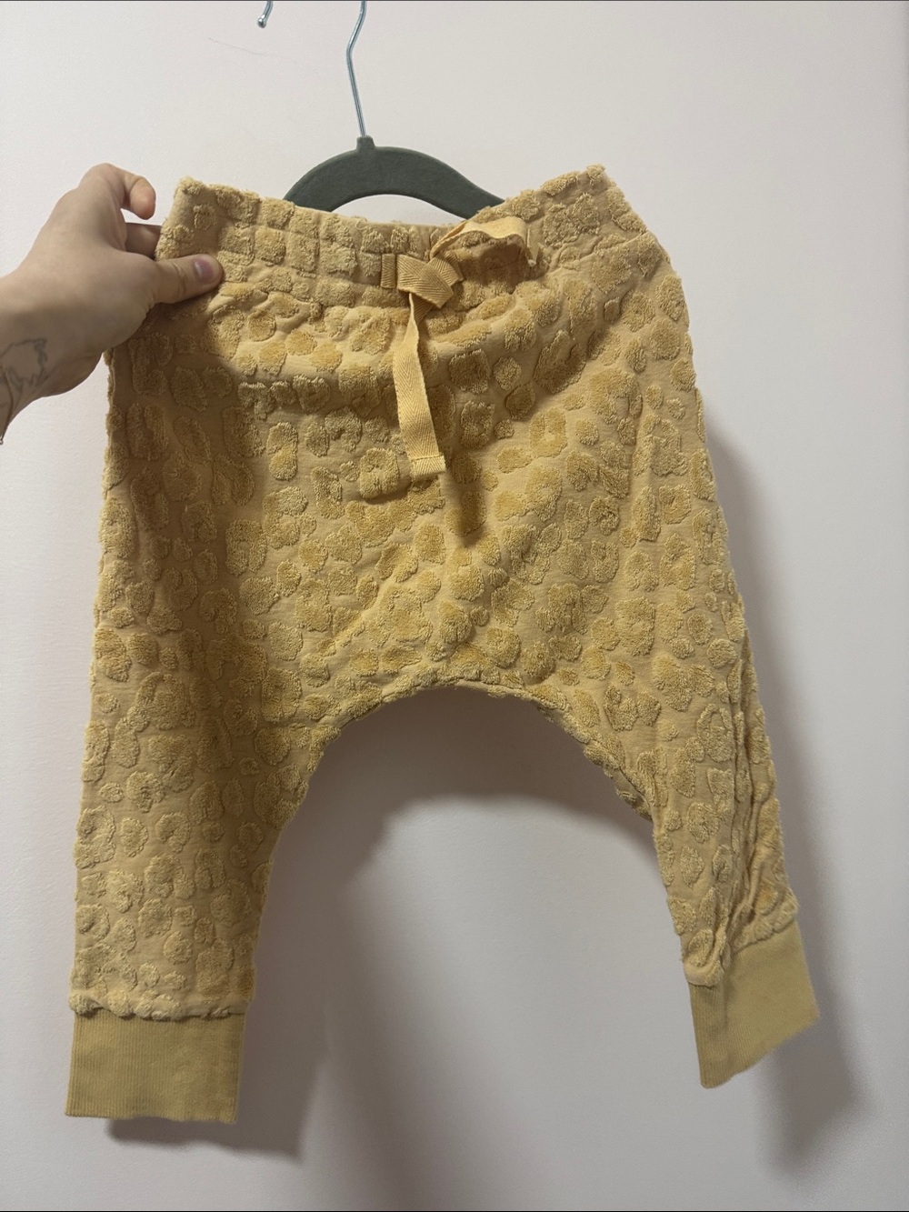 Huxbaby Mustard Textured Lounge Pants